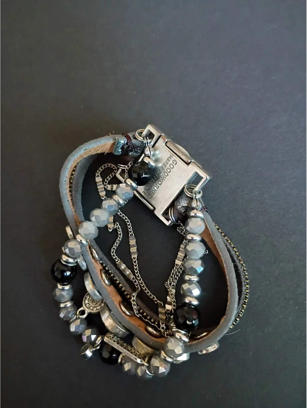 Good Work(s) Make a Difference Multi Strand Inspirational Bracelet-Be The Light